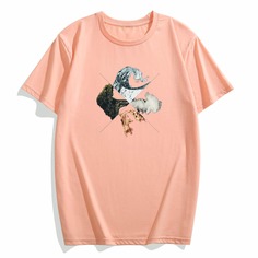 Мужская футболка с оригинальным принтом Shein