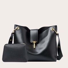Одноцветный Элегантный Сумка через плечо Shein