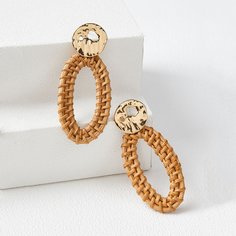 Плетеные серьги-подвески Shein