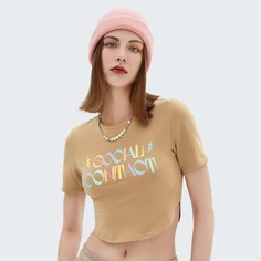 Лозунг Повседневный Футболки Shein