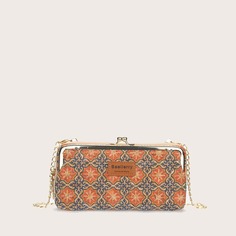 На цепочке Со цветочками Модный Сумка через плечо Shein