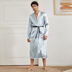 Мужской халат с поясом Shein