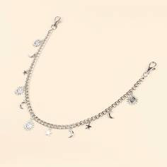 Цепочка для брюк с звездами и лунами Shein