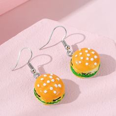 Серьги-подвески с гамбургом для девочек Shein