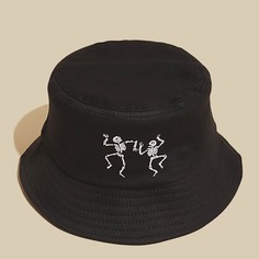 Мужская шляпа с вышивкой скелета Shein