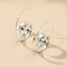 Однотонные спиральные серьги Shein