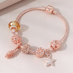 Браслет со звездой и стразами Shein