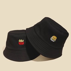 2шт шляпа с вышивкой гамбургера для пар Shein