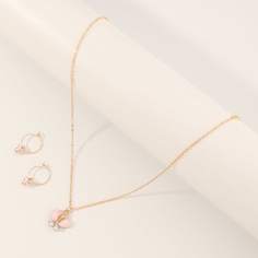 1 пара серьги и ожерелье с бабочкой для девочек 1шт Shein