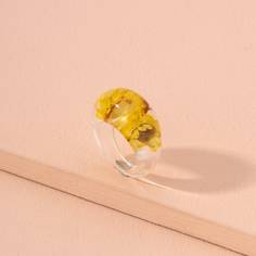 Кольцо из пластмассы с цветочным прессованием Shein
