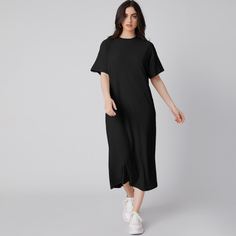 Однотонное платье Shein