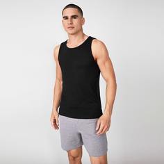 Мужская однотонная майка Shein