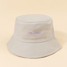 Шляпа с текстовой вышивкой Shein