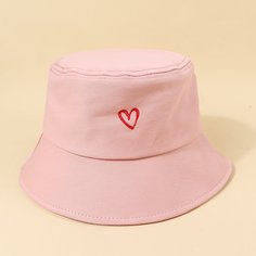 Шляпа с вышивкой сердечка Shein