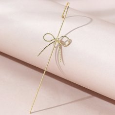 1шт серьги с бантом Shein