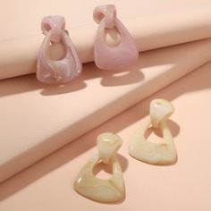 2 пары серьги с геометрическим декором Shein