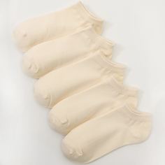 5 пар однотонные носки Shein