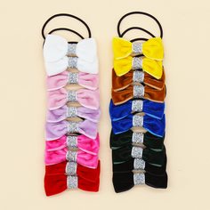 20шт резинка для волос с бантом для девочек Shein