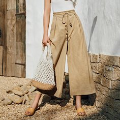 Широкие брюки на кулиске Shein
