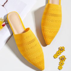 Одноцветный Модный Балетки Shein