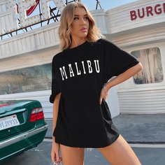 буква Повседневный Футболки Shein