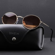 Украшение Овальный Мужские солнечные очки Shein
