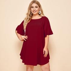 Платье размера плюс с оригинальным рукавом Shein