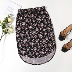 Юбка с цветочным принтом Shein