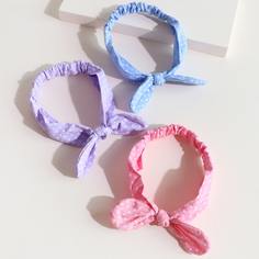 3шт повязка на голову с узлом для девочек Shein