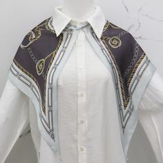 Манишка с принтом цепочки Shein