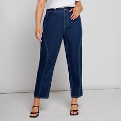 Джинсы размера плюс с высокой талией Shein