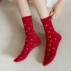 Носки с принтом сердечка Shein