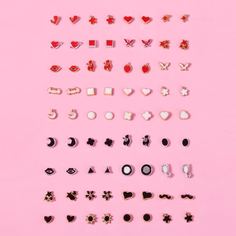 36 пар серьги-гвоздики для девочек Shein