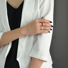 2шт кольцо с искусственным жемчугом Shein