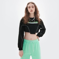 Контрастная отделка буква Спортивный Свитшоты Shein