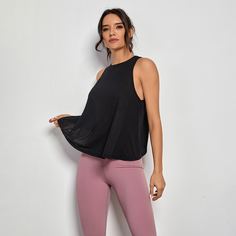 На запах Одноцветный Спортивные футболки Shein