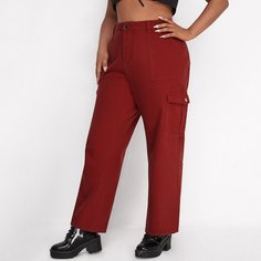 Джинсы-карго размера плюс с высокой талией Shein