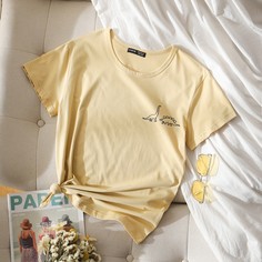 Футболка с принтом динозавров Shein