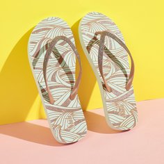 Блестящие вьетнамки с рисунком Shein