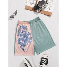 Животный Повседневный Шорты Shein