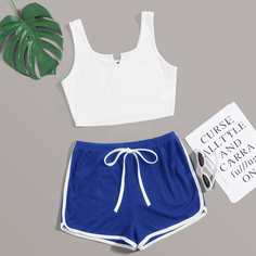 Короткая майка и шорты Shein