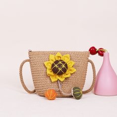 Со цветочками Детские сумки через плечо Shein