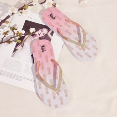 Блестящие вьетнамки Shein