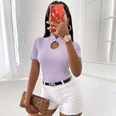 Футболка с жемчугами Shein