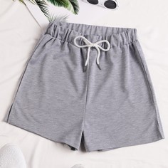 Однотонные спортивные шорты Shein
