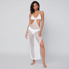 Накидка крючком с узлом сзади Shein