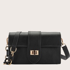 На цепочке Одноцветный Модный Сумка через плечо Shein