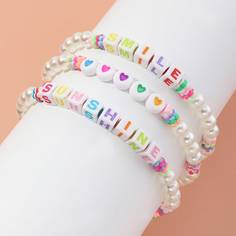 с жемчугом Детские браслеты Shein