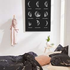 Стенная живопись с луной без рамки Shein