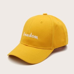 Бейсболка с текстовой вышивкой Shein
